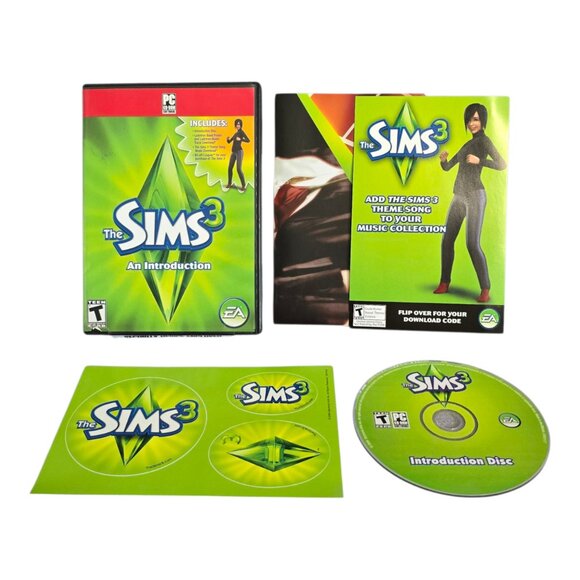 The Sims 3: Introduction Disc for PC (Windows, 2009) CIB w/ Poster & Stickers! - Picture 1 of 8
